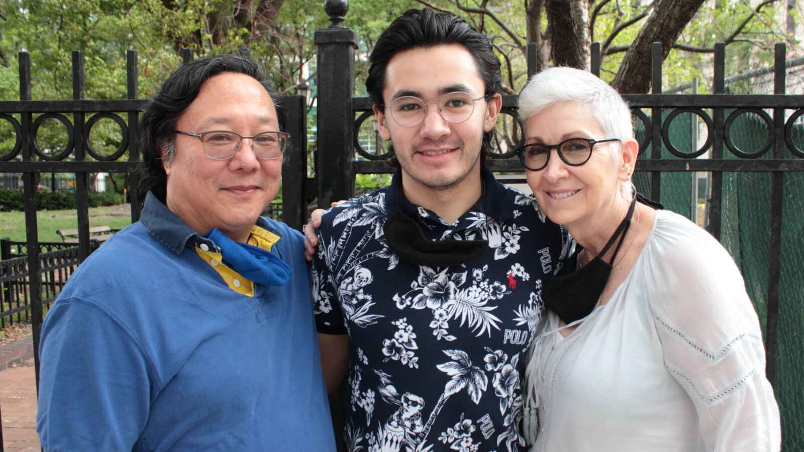 Alan Omori Sr., Alan Omori Jr., and Melissa Omori